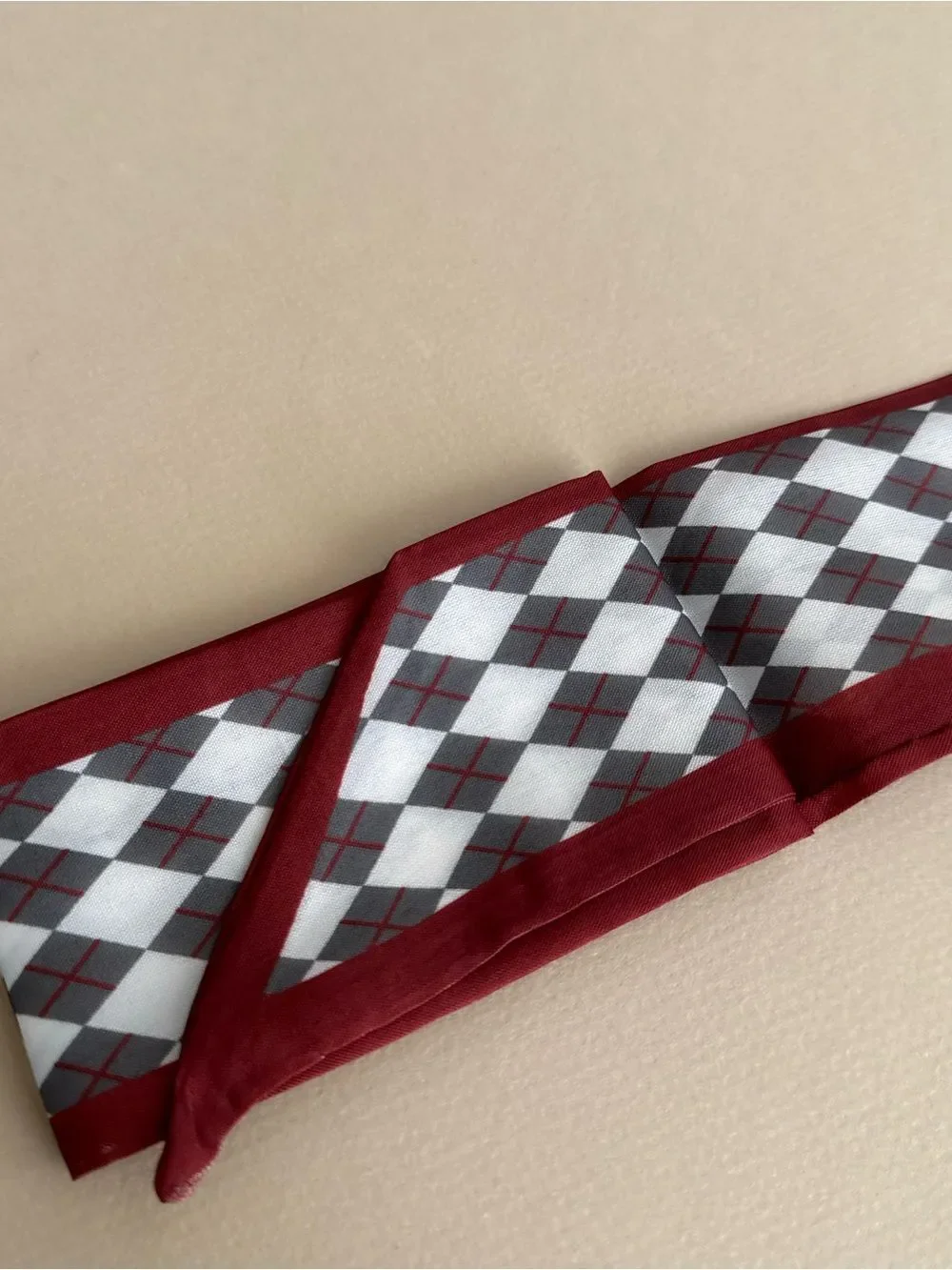 Classic Argyle Print Scarf M1613